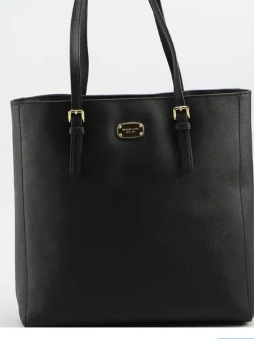 > Michael Kors Black Women's Tote Bag with Gold Accent